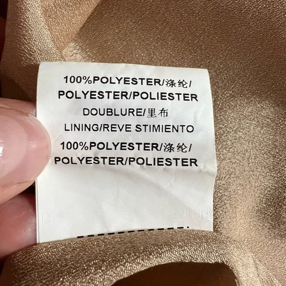 LOVIE & Co Plumba Pleated Dress in Blush Pink Tones Puffy sleeves Size Medium - Picture 7 of 7